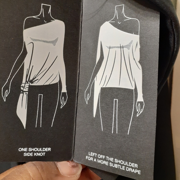 New! Coldesina "Jenny" Convertible Asymmetrical Drape Sleeve Top, 2X - Picture 12 of 13